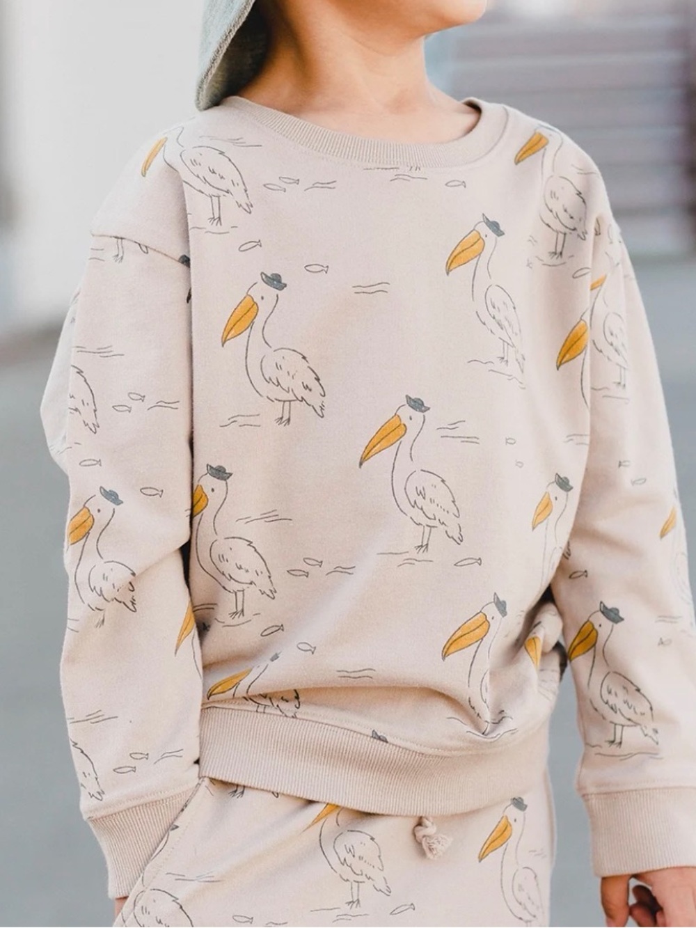 Rylee + Cru Pelican Print Sweatshirt